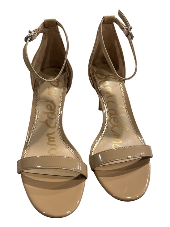 Sam Edelman Shoes - Sam Edelman Patti Nude Patent Ankle-Strap Heeled Sandals Size 12 EUC Wedding